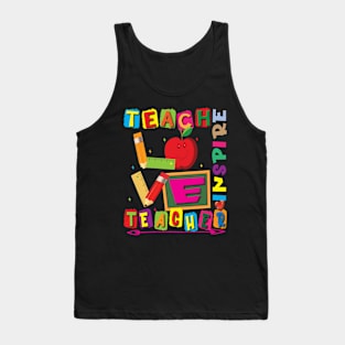 Teach Love Inspire Teacher, Kindergarten Shirt, Teacher Shirts, Fun Teacher Shirt, Gift for Teacher, Teacher Life Tank Top